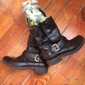Rockin' Black Ankle Boots - back zipper